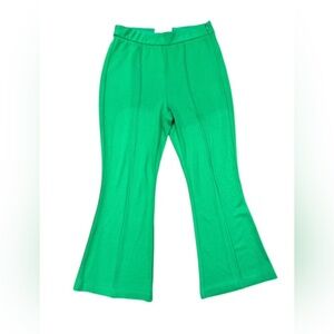 Tuckernuck Bright Green Cropped Flare Pants